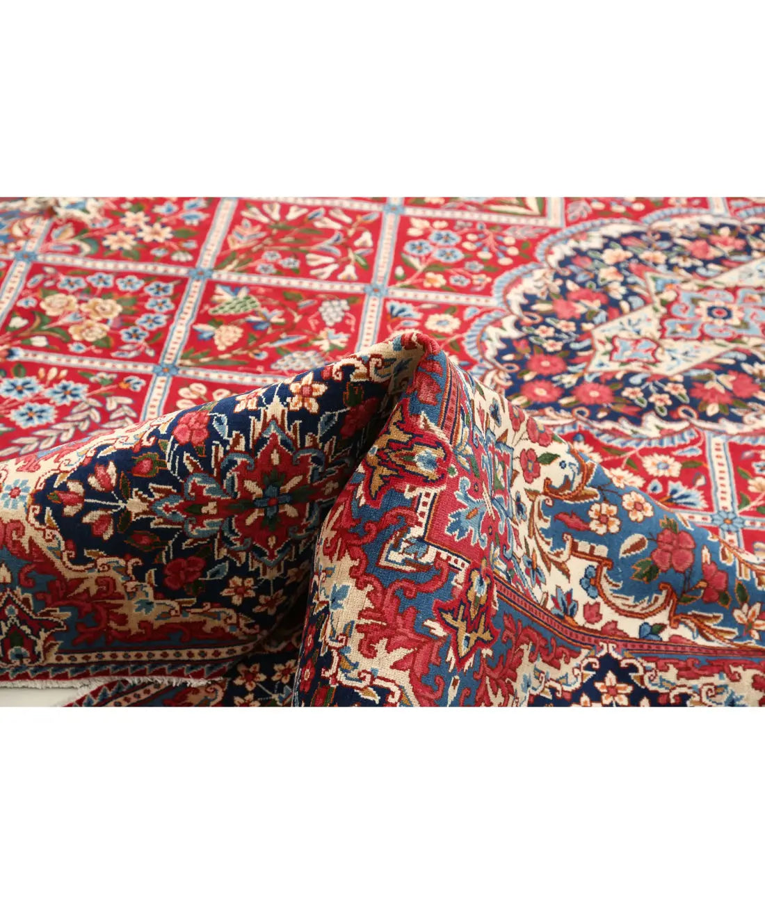 Hand Knotted Persian Kerman Wool Rug - 9'9'' x 12'9'' - Arteverk Rugs Area rug