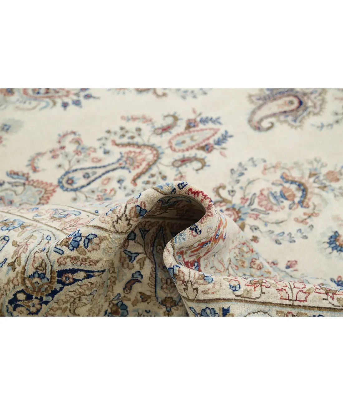 Hand Knotted Persian Kerman Wool Rug - 9'9'' x 13'2'' - Arteverk Rugs Area rug