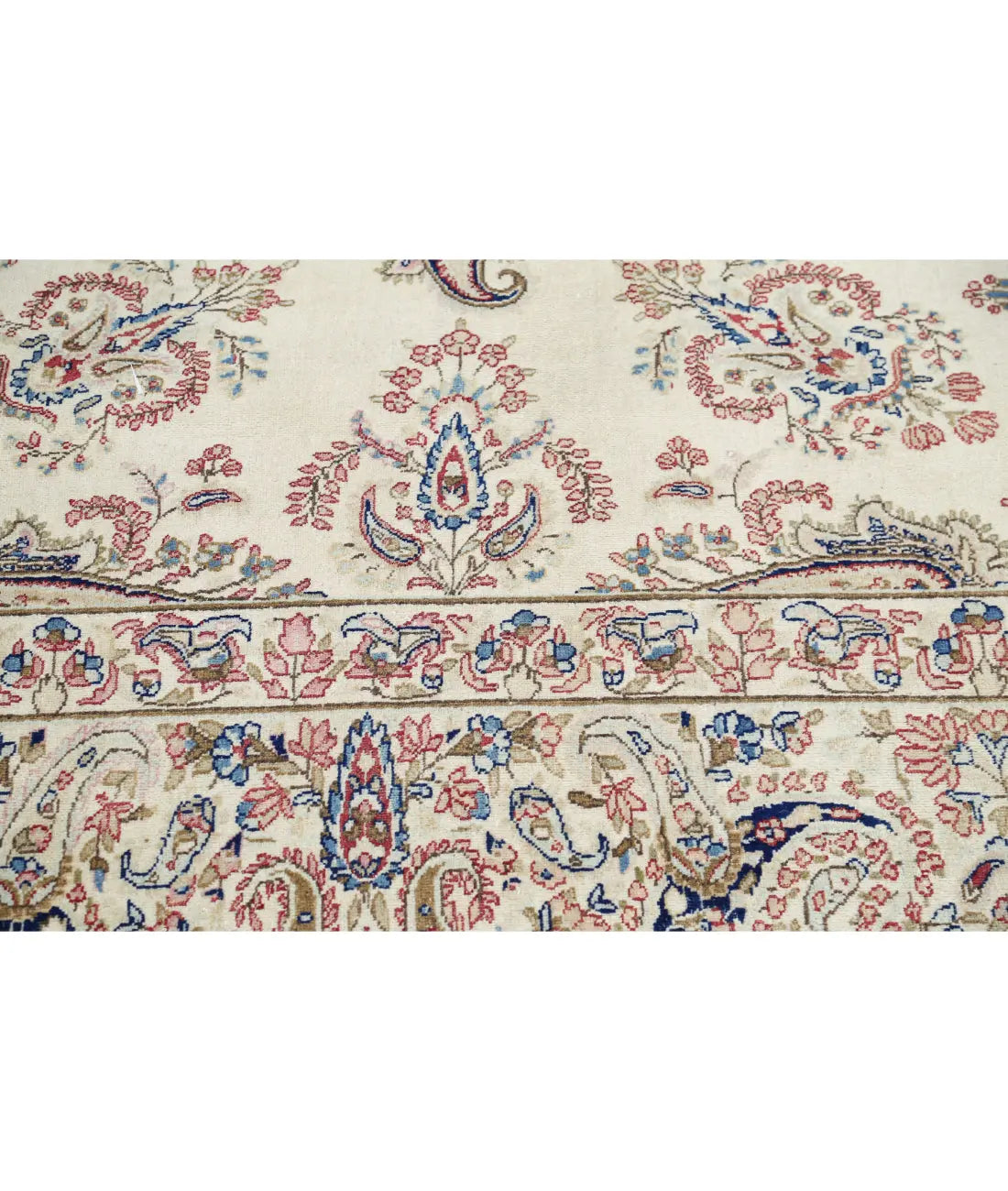 Hand Knotted Persian Kerman Wool Rug - 9'9'' x 13'2'' - Arteverk Rugs Area rug