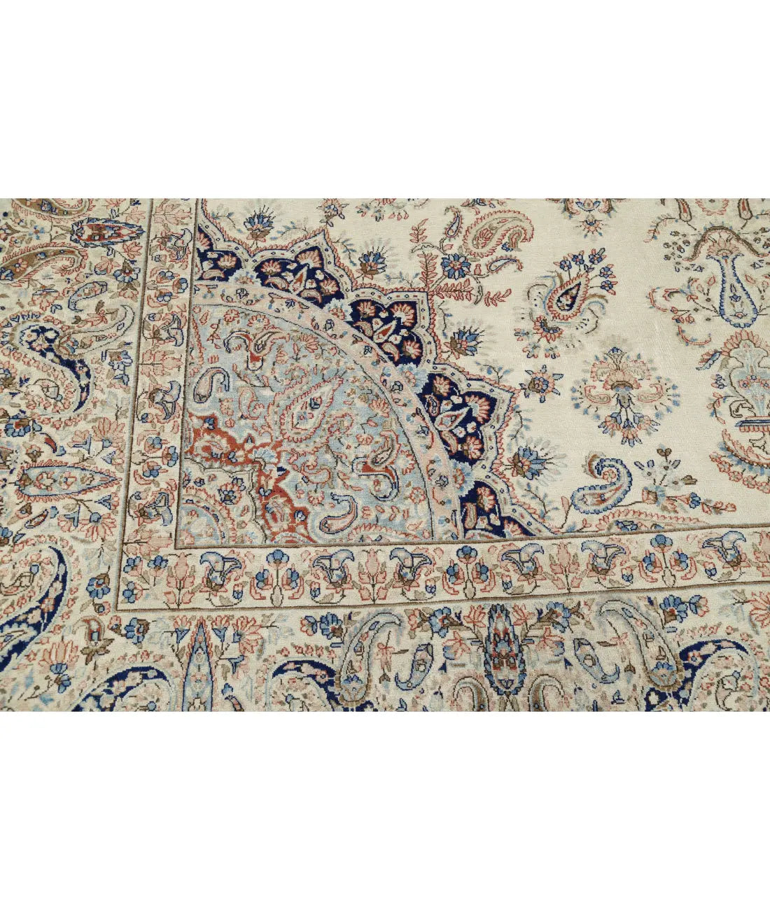 Hand Knotted Persian Kerman Wool Rug - 9'9'' x 13'2'' - Arteverk Rugs Area rug