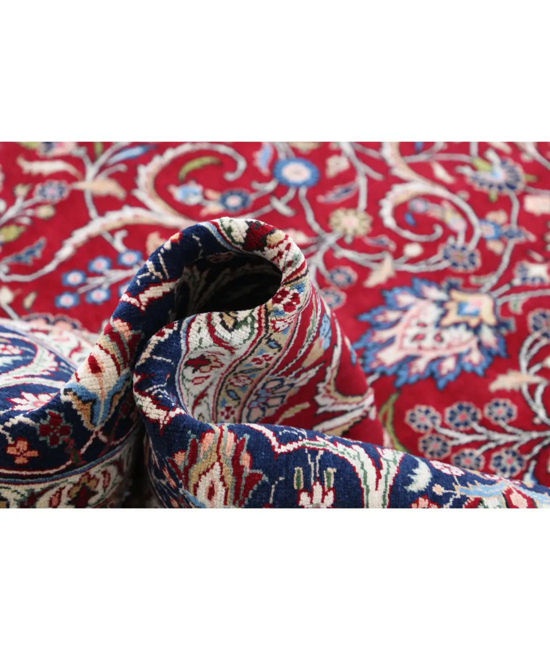 Alfombra persa de lana Tabriz anudada a mano - 6'7'' x 9'11''