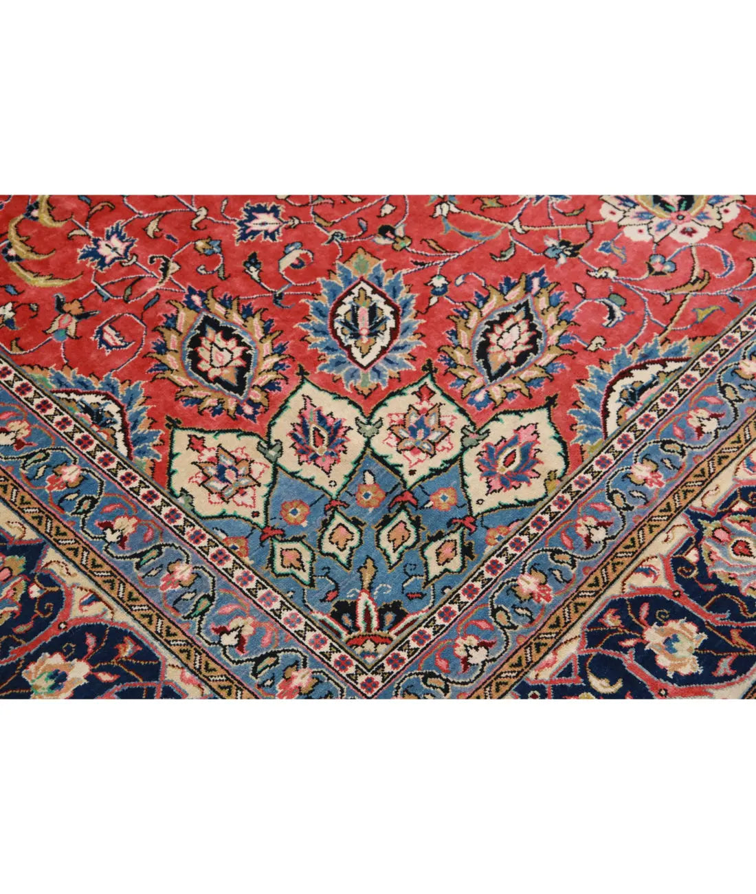 Alfombra persa de lana Tabriz anudada a mano - 8'11'' x 12'4''