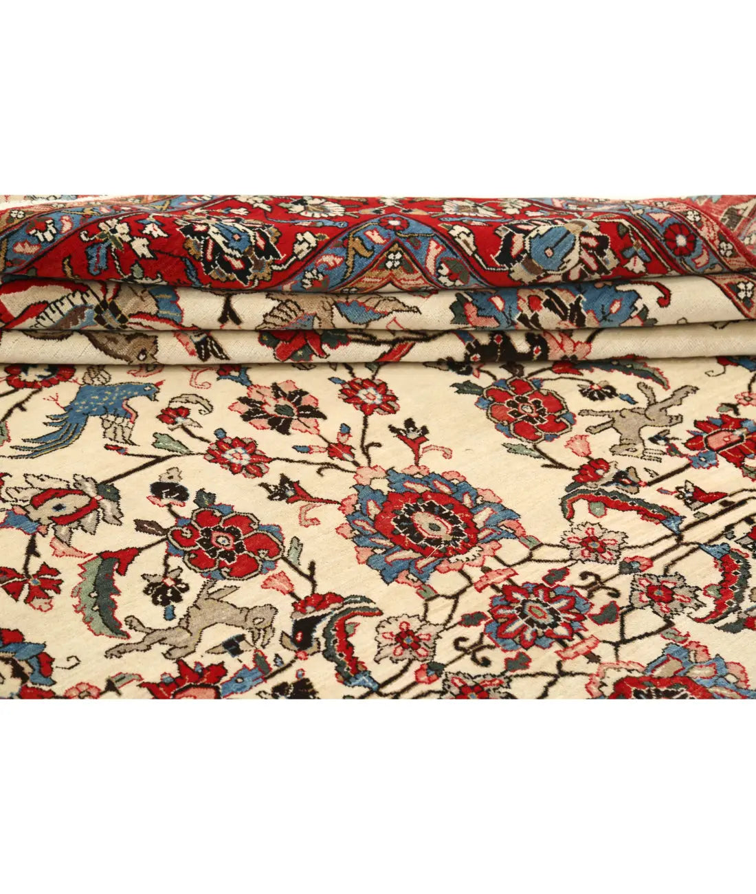 Hand Knotted Persian Tabriz Wool Rug - 8'9'' x 11'10'' - Arteverk Rugs Area rug