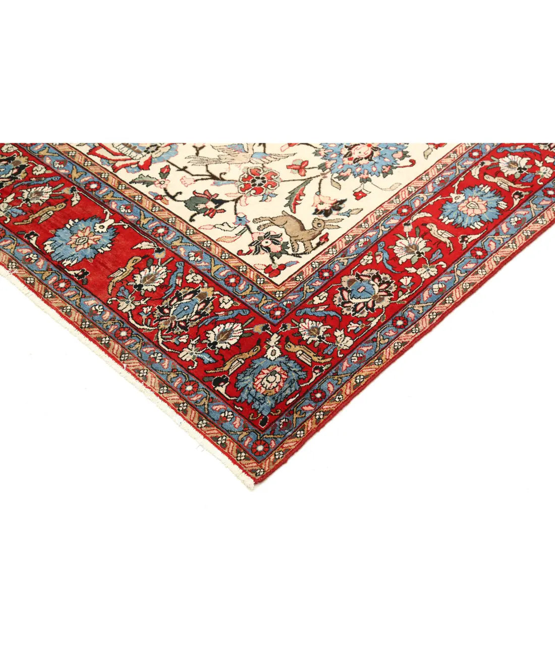 Hand Knotted Persian Tabriz Wool Rug - 8'9'' x 11'10'' - Arteverk Rugs Area rug