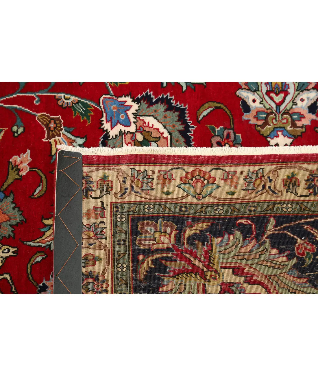 Hand Knotted Oriental Tabriz Wool Rug - 9'9'' x 12'4''