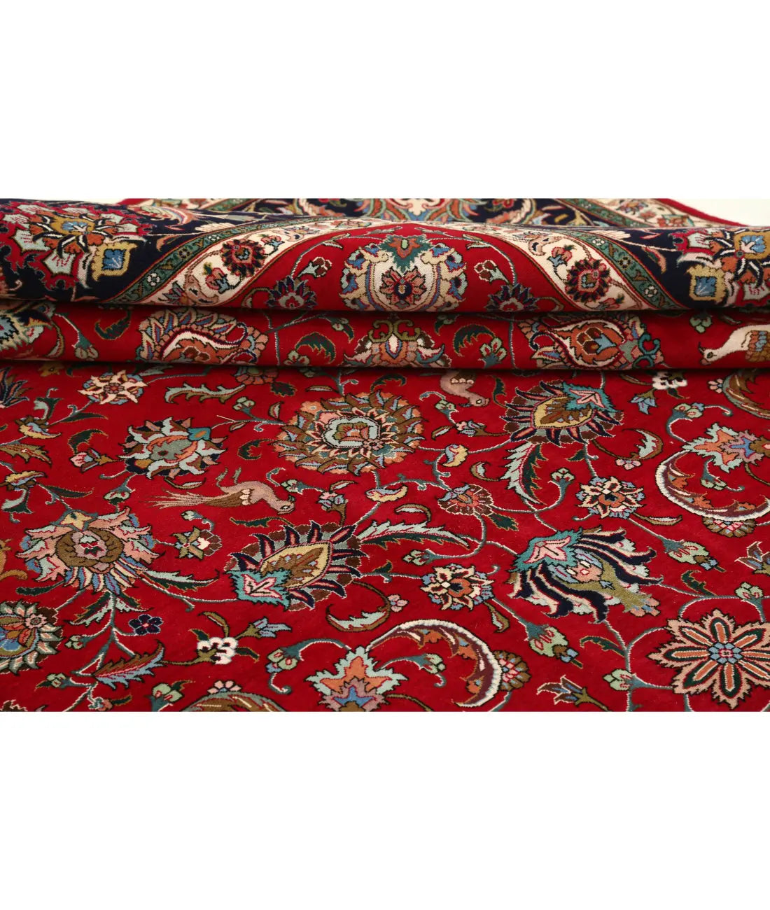 Hand Knotted Persian Tabriz Wool Rug - 9'9'' x 12'4'' - Arteverk Rugs Area rug