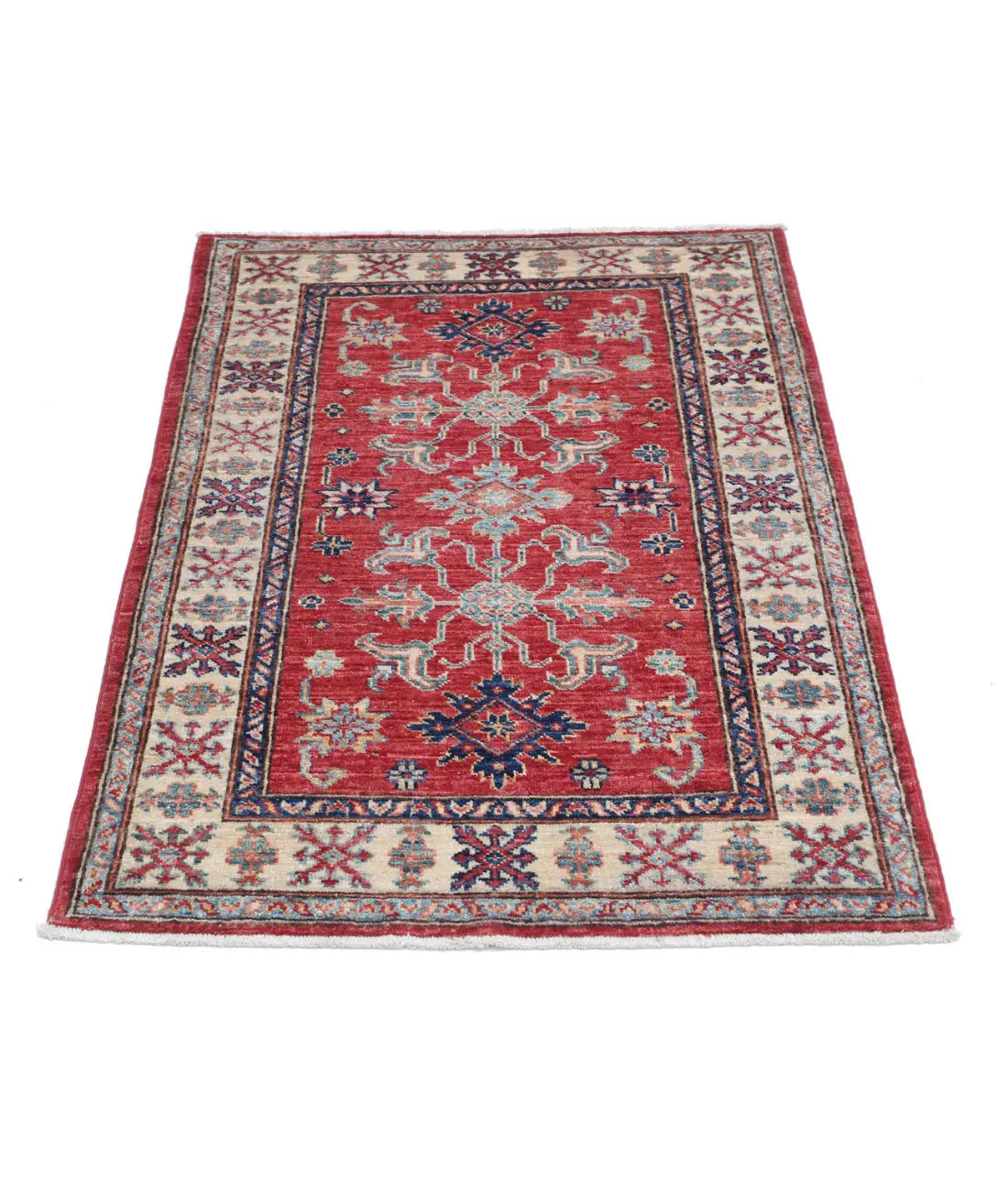 Hand Knotted Royal Kazak Wool Rug - 2'10'' x 4'0'' - Arteverk Rugs Area rug