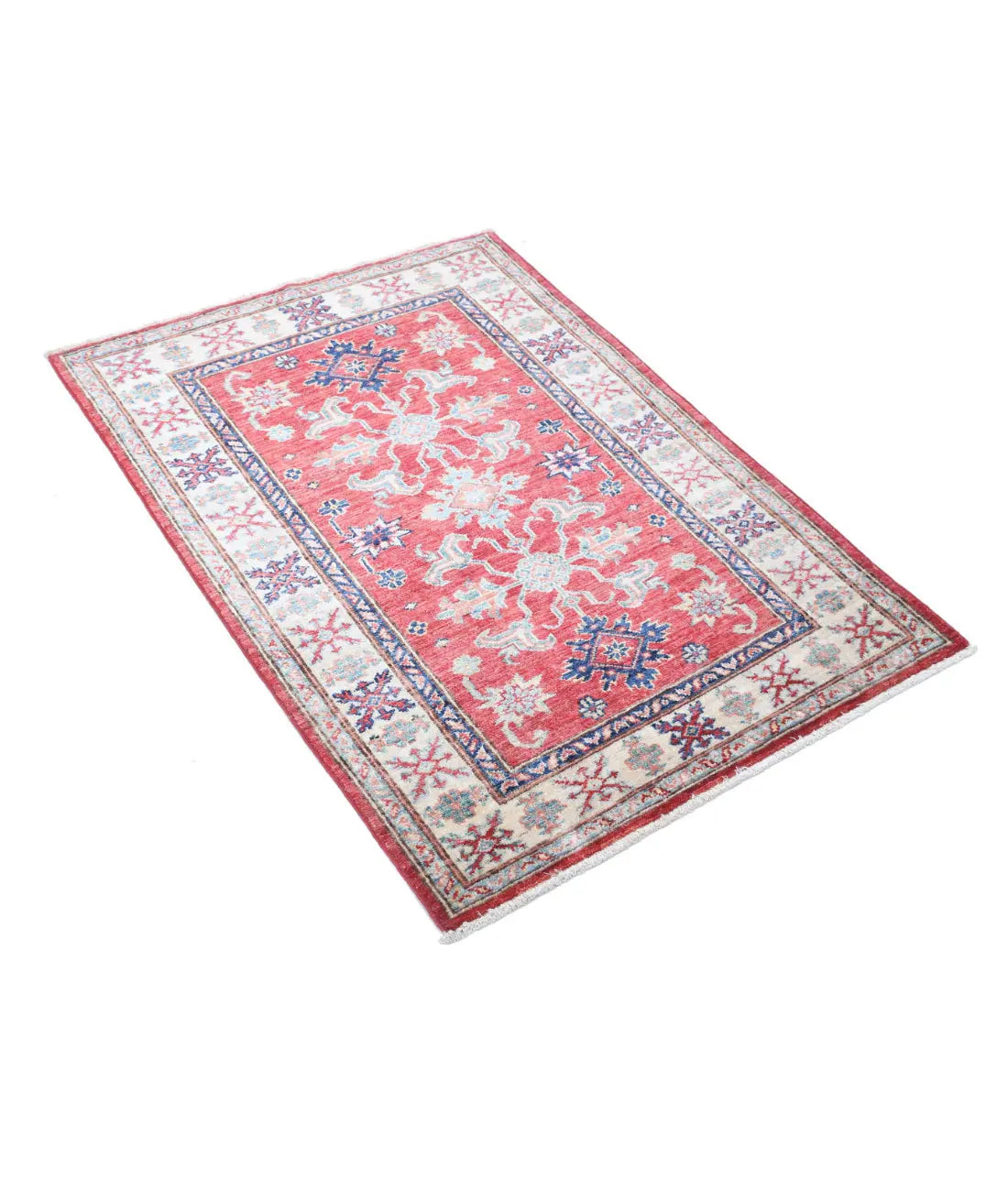 Hand Knotted Royal Kazak Wool Rug - 2'10'' x 4'0'' - Arteverk Rugs Area rug