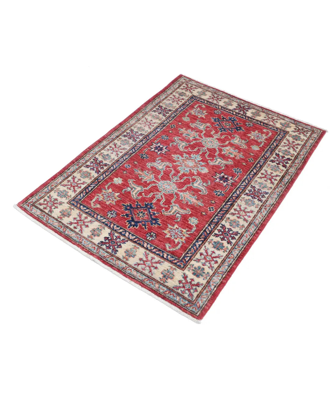 Hand Knotted Royal Kazak Wool Rug - 2'10'' x 4'0'' - Arteverk Rugs Area rug