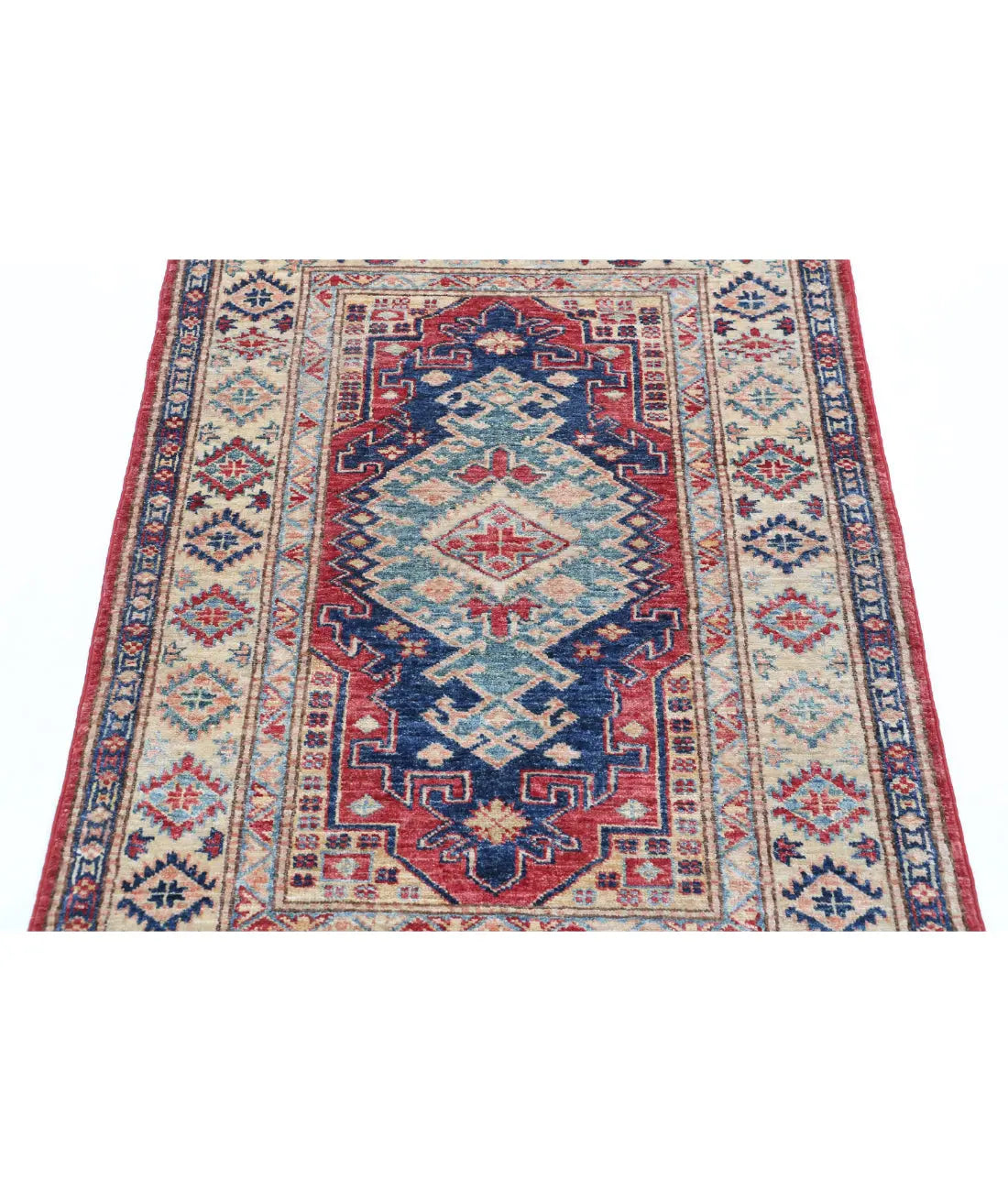 Hand Knotted Royal Kazak Wool Rug - 2'10'' x 4'1'' - Arteverk Rugs Area rug