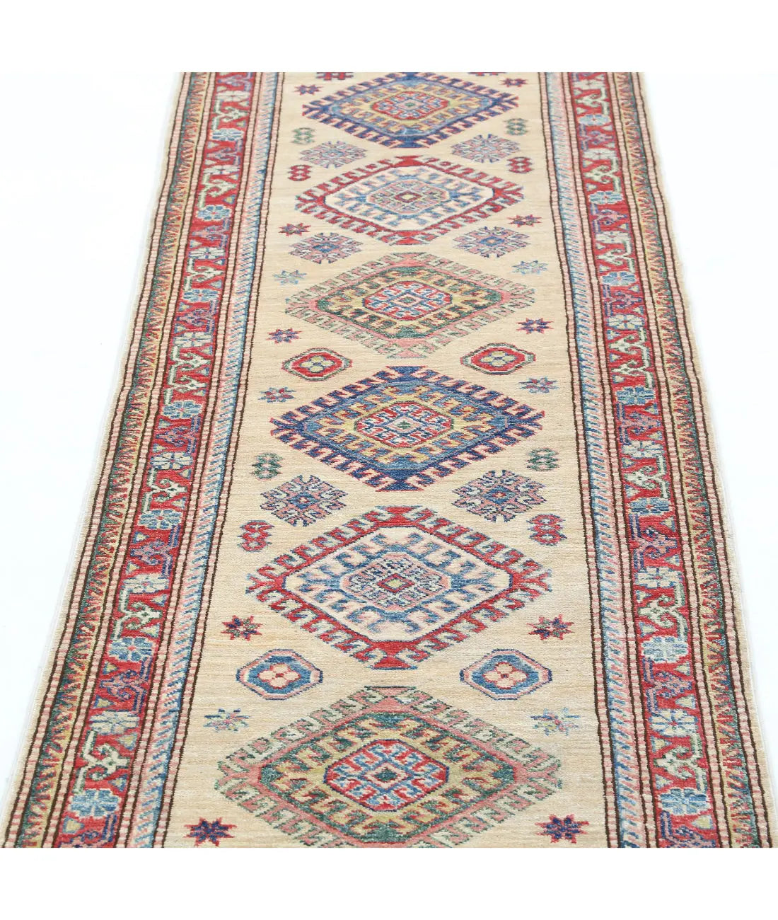 Hand Knotted Royal Kazak Wool Rug - 2'4'' x 6'3'' - Arteverk Rugs Area rug