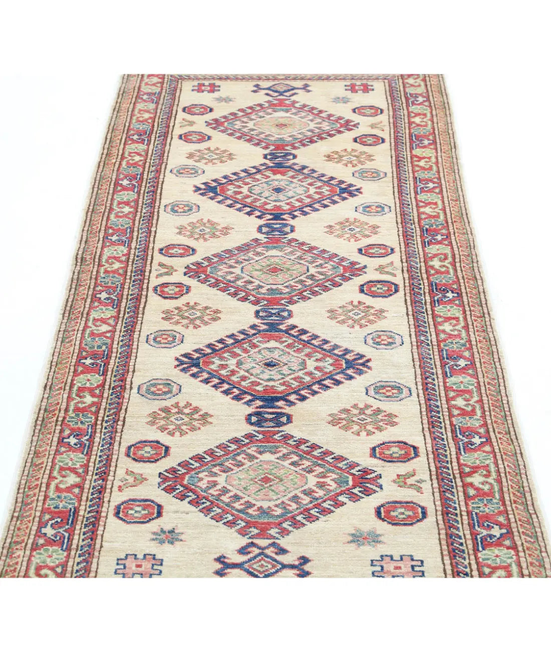 Hand Knotted Royal Kazak Wool Rug - 2'7'' x 6'2'' - Arteverk Rugs Area rug