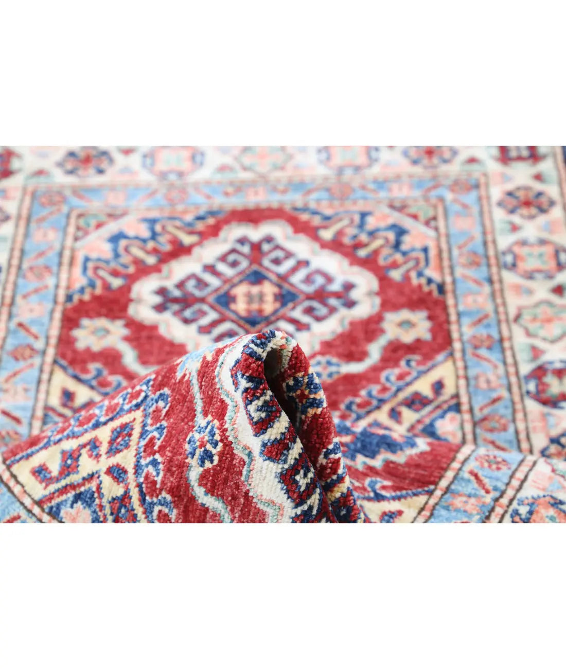 Hand Knotted Royal Kazak Wool Rug - 2'8'' x 4'2'' - Arteverk Rugs Area rug