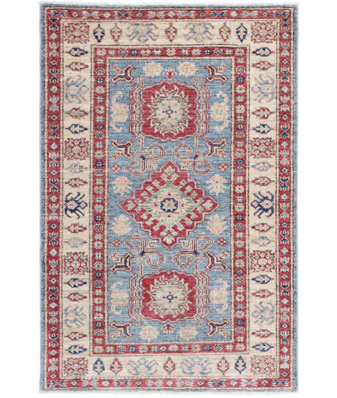 Hand Knotted Royal Kazak Wool Rug - 2'9'' x 4'2''