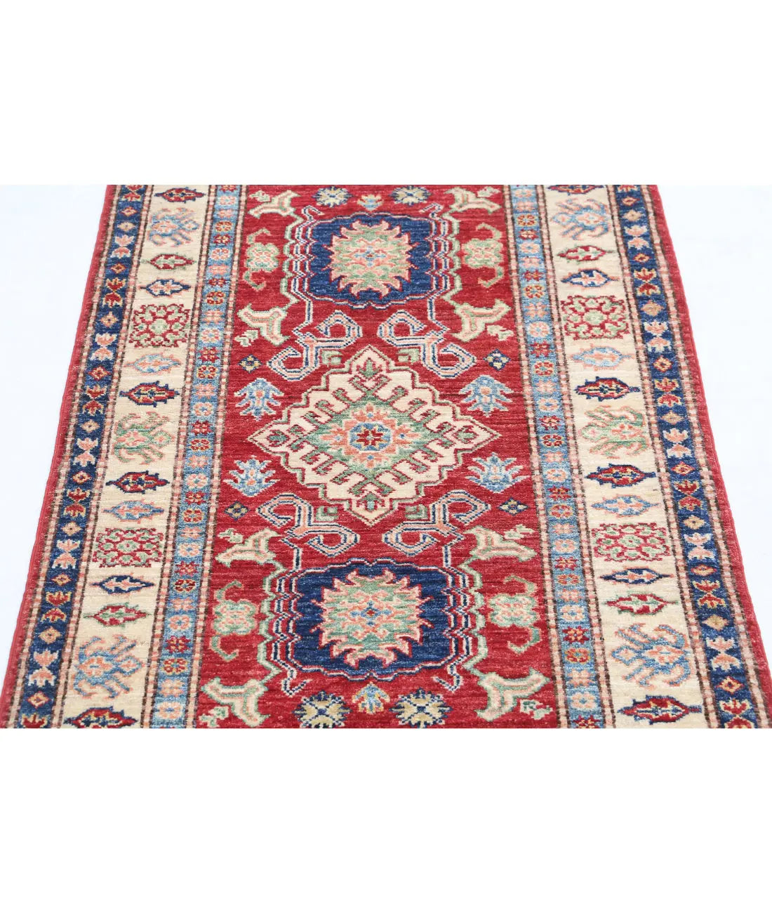 Hand Knotted Royal Kazak Wool Rug - 2'9'' x 4'2'' - Arteverk Rugs Area rug