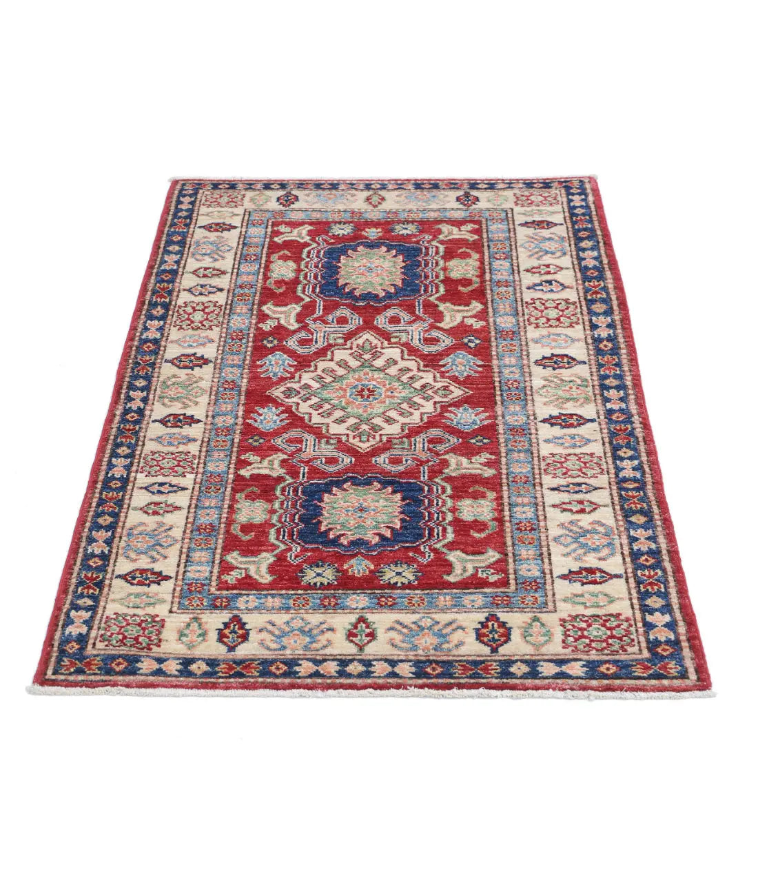 Hand Knotted Royal Kazak Wool Rug - 2'9'' x 4'2'' - Arteverk Rugs Area rug