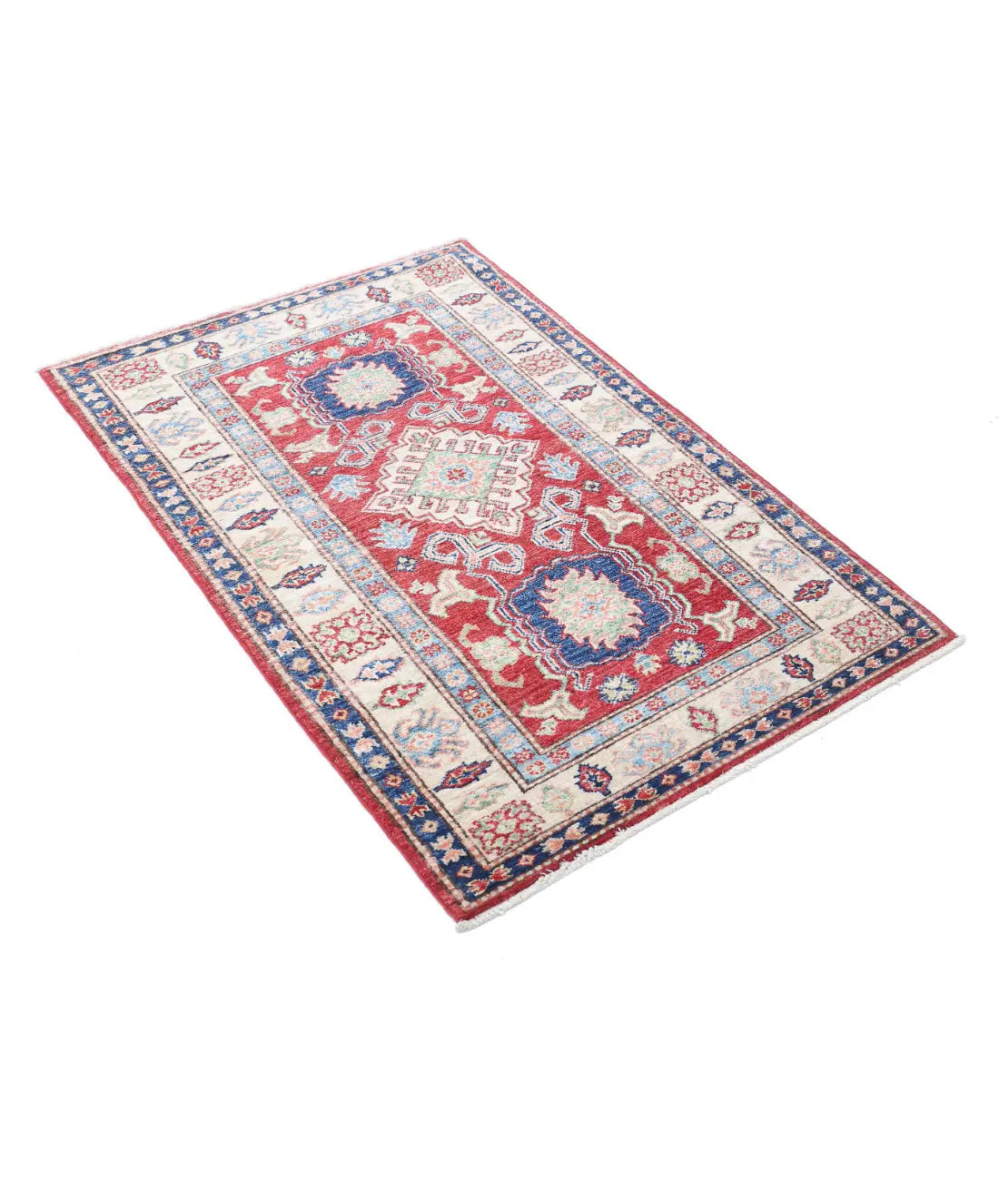 Hand Knotted Royal Kazak Wool Rug - 2'9'' x 4'2'' - Arteverk Rugs Area rug