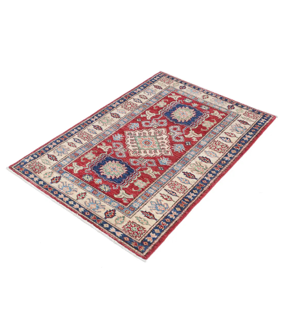 Hand Knotted Royal Kazak Wool Rug - 2'9'' x 4'2'' - Arteverk Rugs Area rug