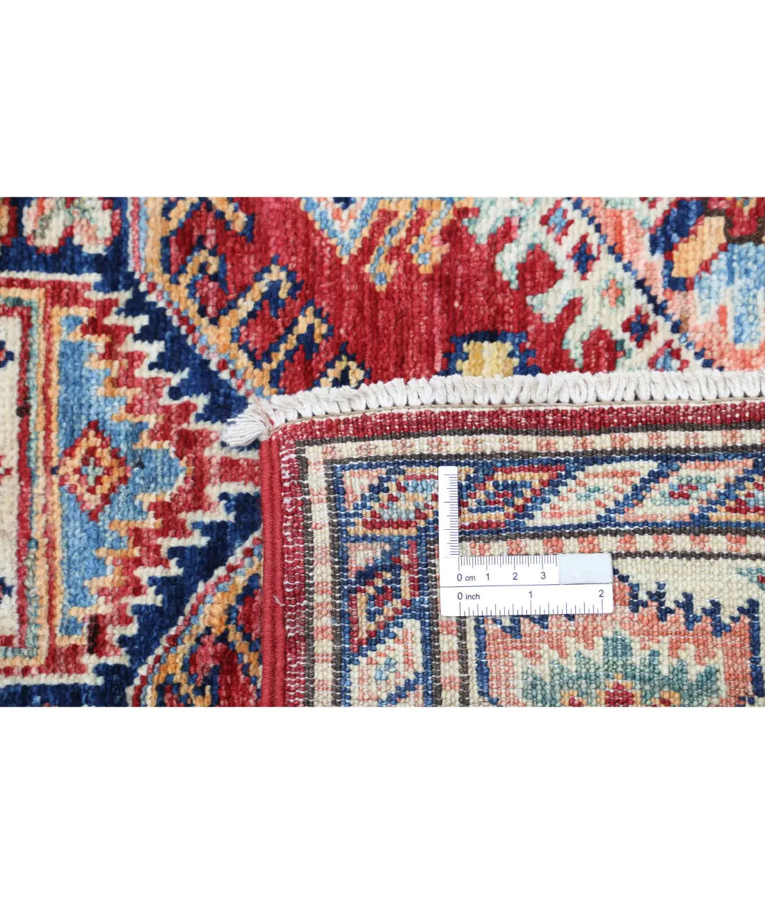 Hand Knotted Royal Kazak Wool Rug - 3'5'' x 5'2''