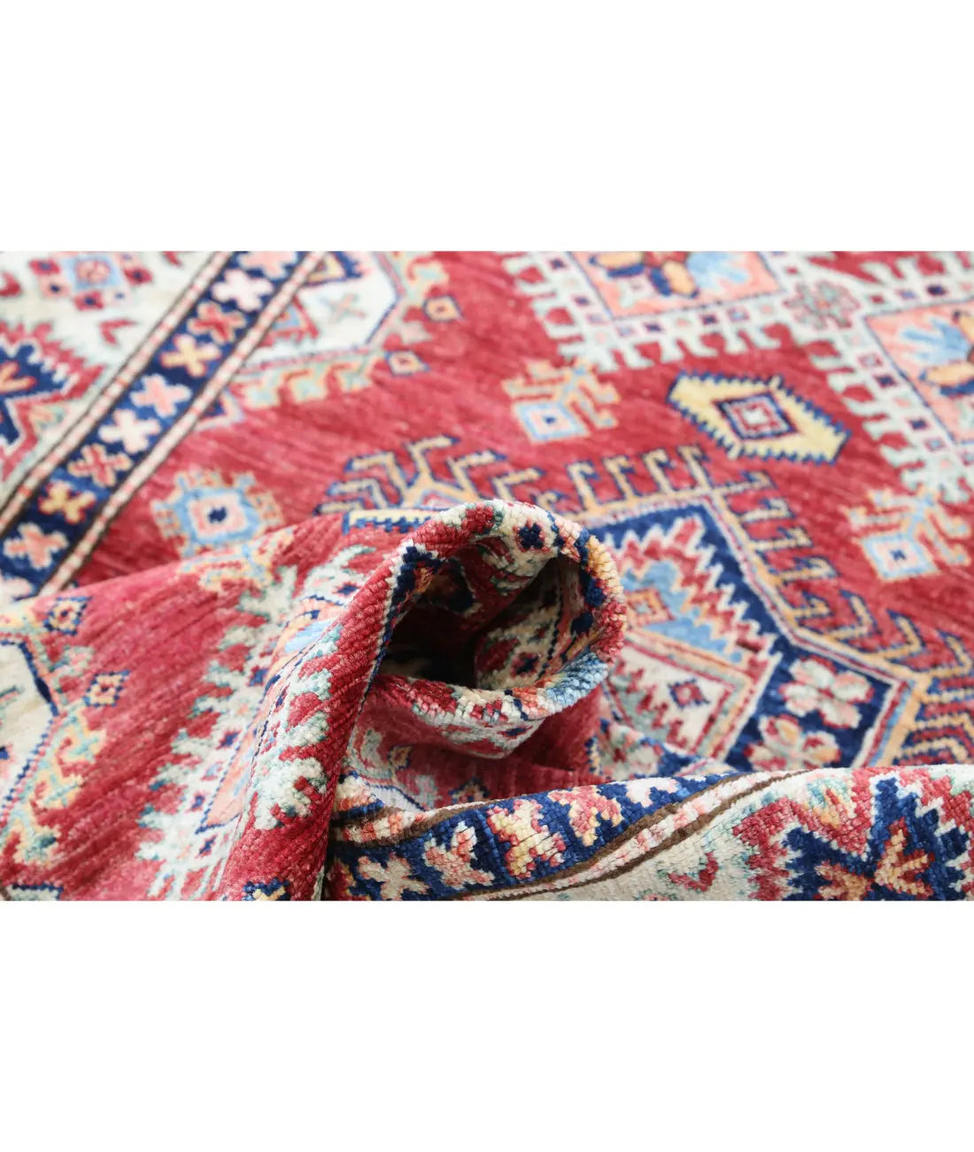 Hand Knotted Royal Kazak Wool Rug - 3'5'' x 5'2'' - Arteverk Rugs Area rug