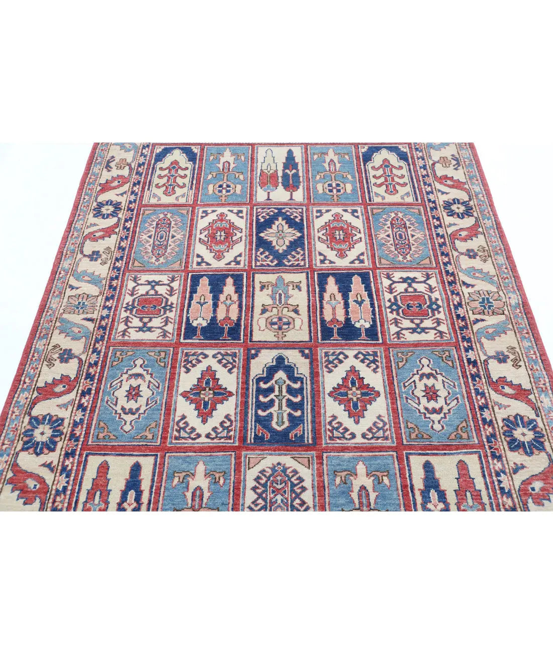 Hand Knotted Royal Kazak Wool Rug - 4'10'' x 6'7'' - Arteverk Rugs Area rug
