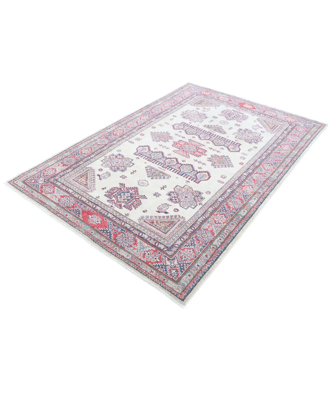 Hand Knotted Royal Kazak Wool Rug - 4'10'' x 7'3'' - Arteverk Rugs Area rug