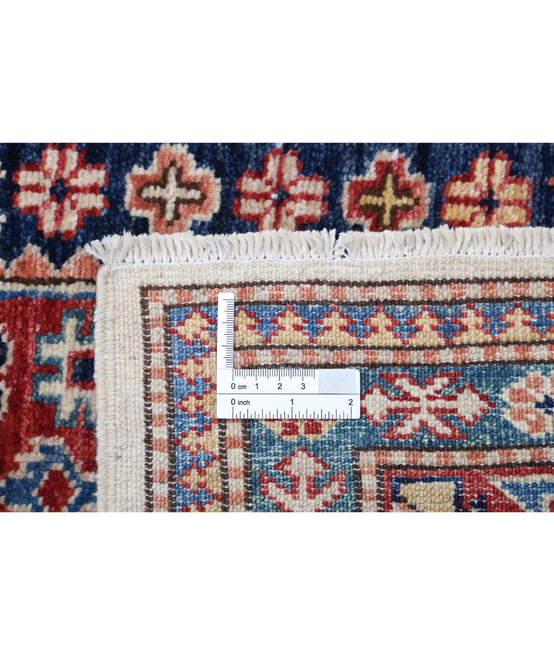 Hand Knotted Royal Kazak Wool Rug - 4'2'' x 6'6''
