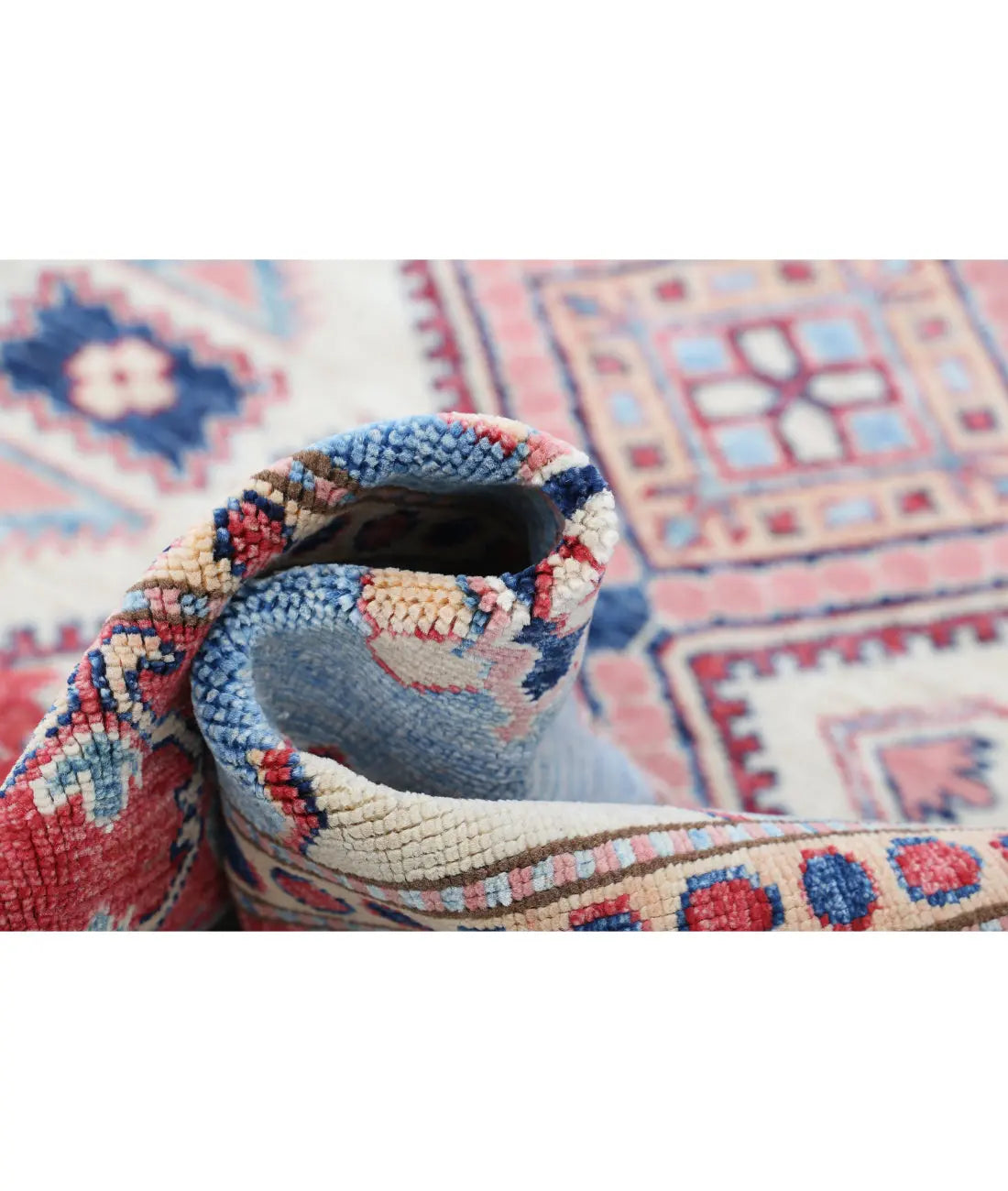 Hand Knotted Royal Kazak Wool Rug - 5'1'' x 6'9'' - Arteverk Rugs Area rug