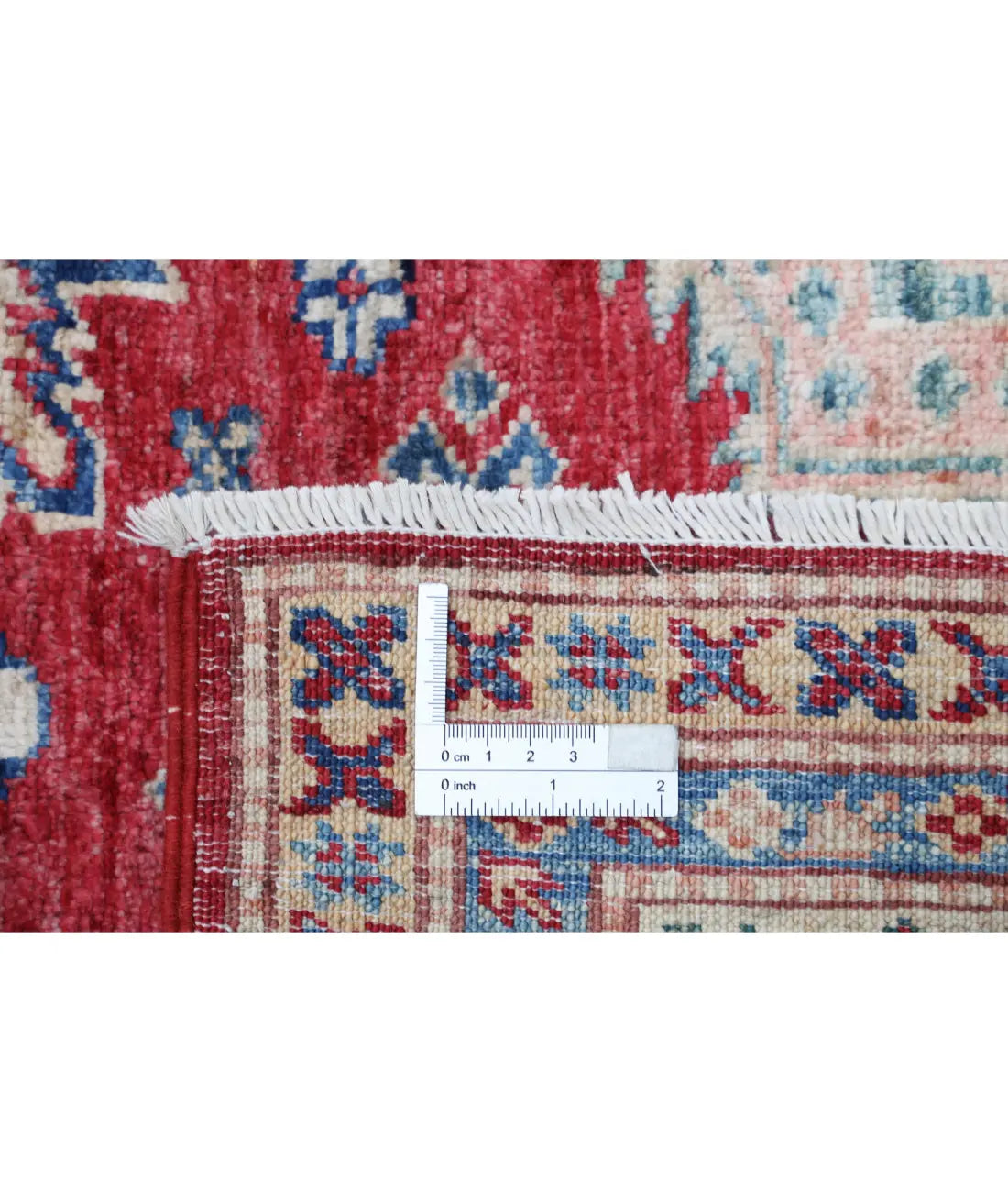 Hand Knotted Royal Kazak Wool Rug - 5'3'' x 7'6''