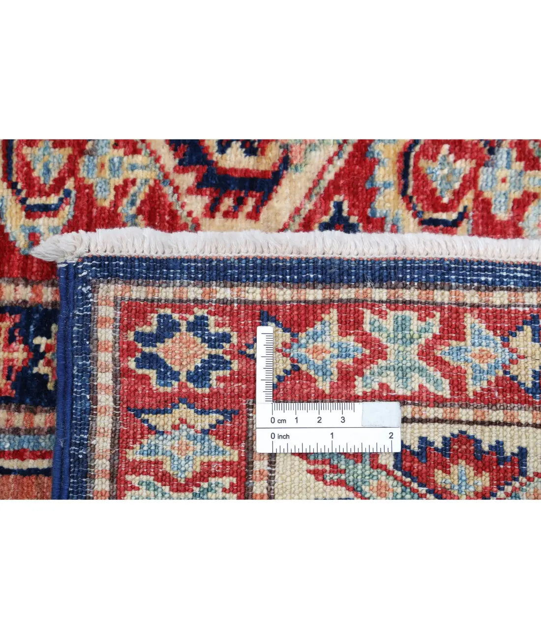 Hand Knotted Royal Kazak Wool Rug - 5'6'' x 7'4''