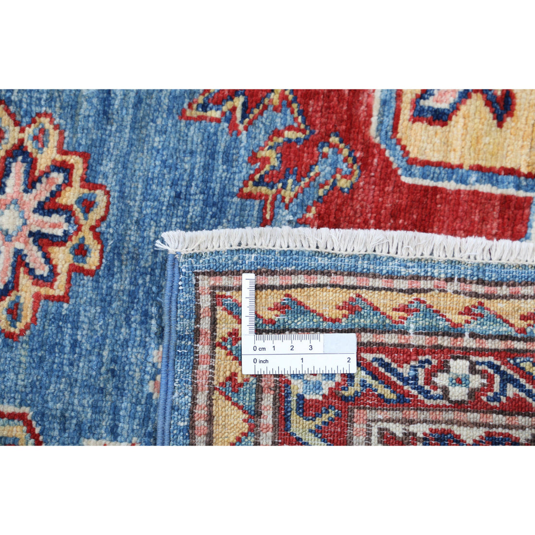 Hand Knotted Royal Kazak Wool Rug - 5'7'' x 8'1''