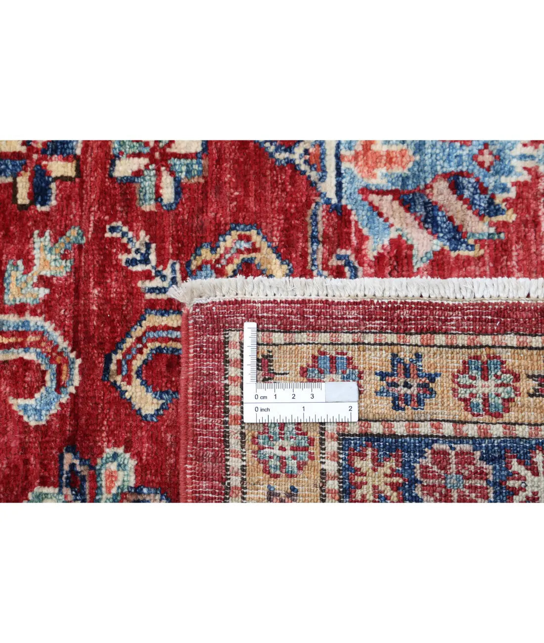 Hand Knotted Royal Kazak Wool Rug - 6'7'' x 8'8''