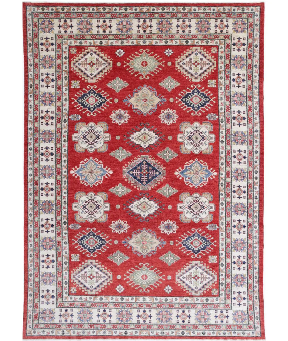 Hand Knotted Royal Kazak Wool Rug - 8&#39;10&#39;&#39; x 12&#39;10&#39;&#39; - Arteverk Rugs Area rug
