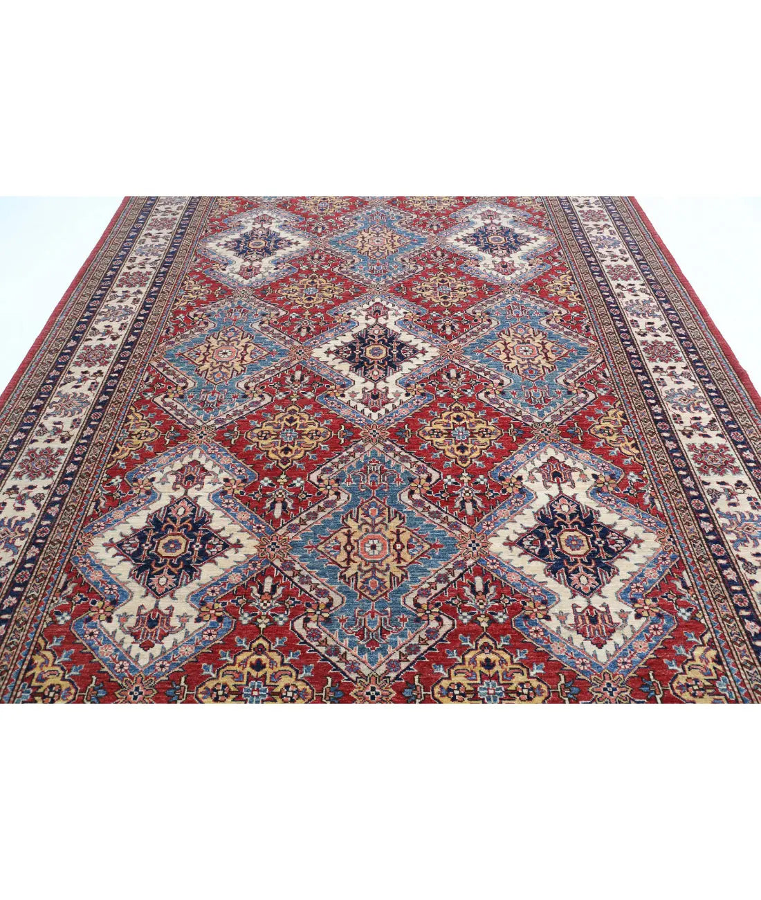Hand Knotted Royal Kazak Wool Rug - 8'2'' x 10'8'' - Arteverk Rugs Area rug