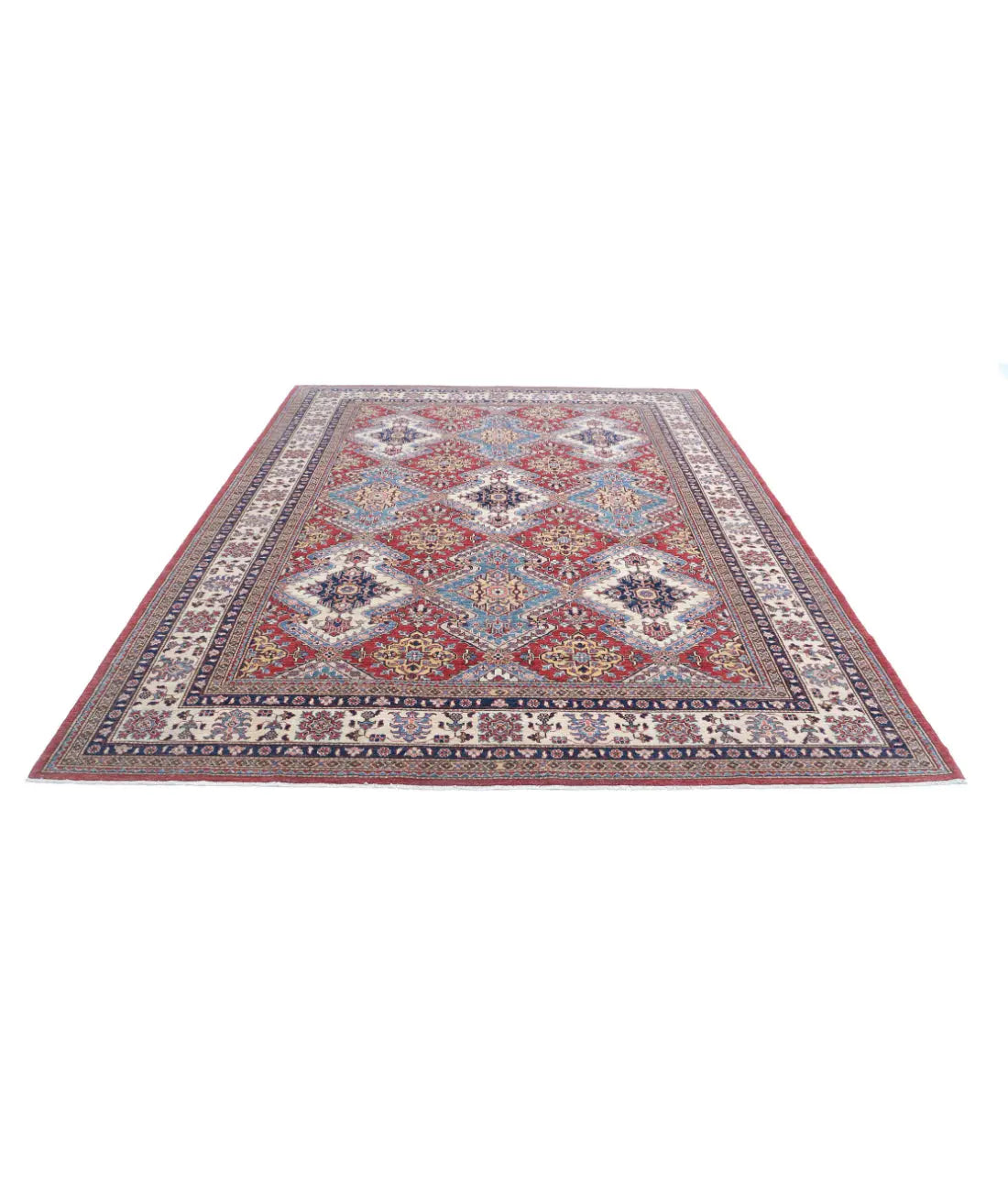 Hand Knotted Royal Kazak Wool Rug - 8'2'' x 10'8'' - Arteverk Rugs Area rug