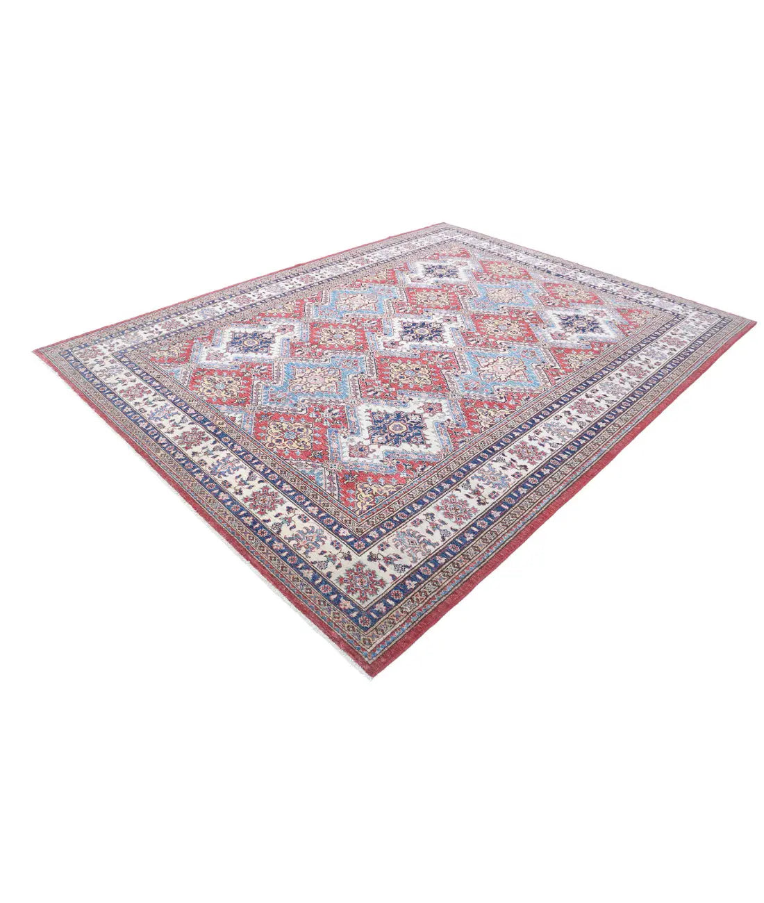 Hand Knotted Royal Kazak Wool Rug - 8'2'' x 10'8'' - Arteverk Rugs Area rug