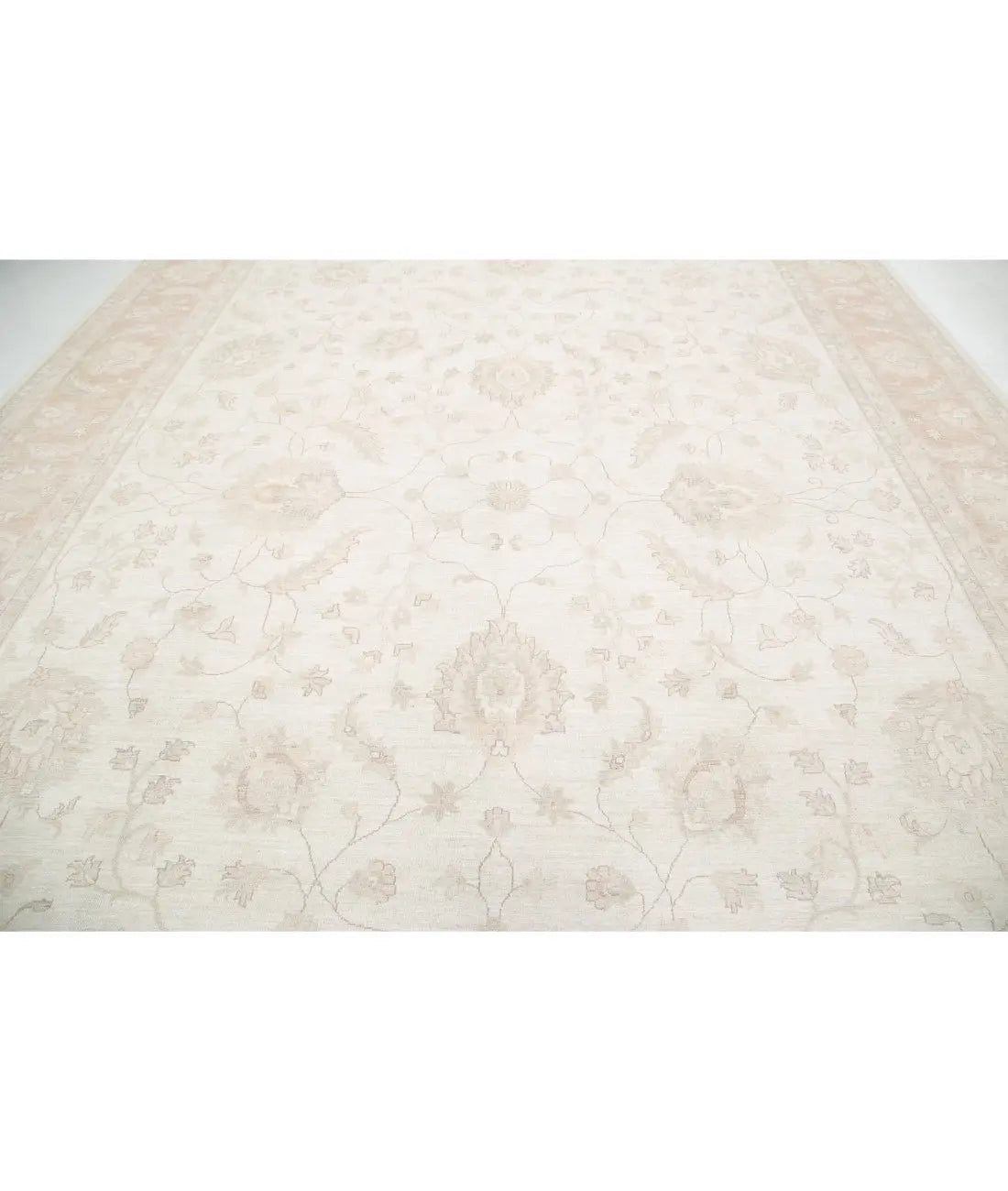 Alfombra de lana Serenity anudada a mano - 12'4'' x 18'1''