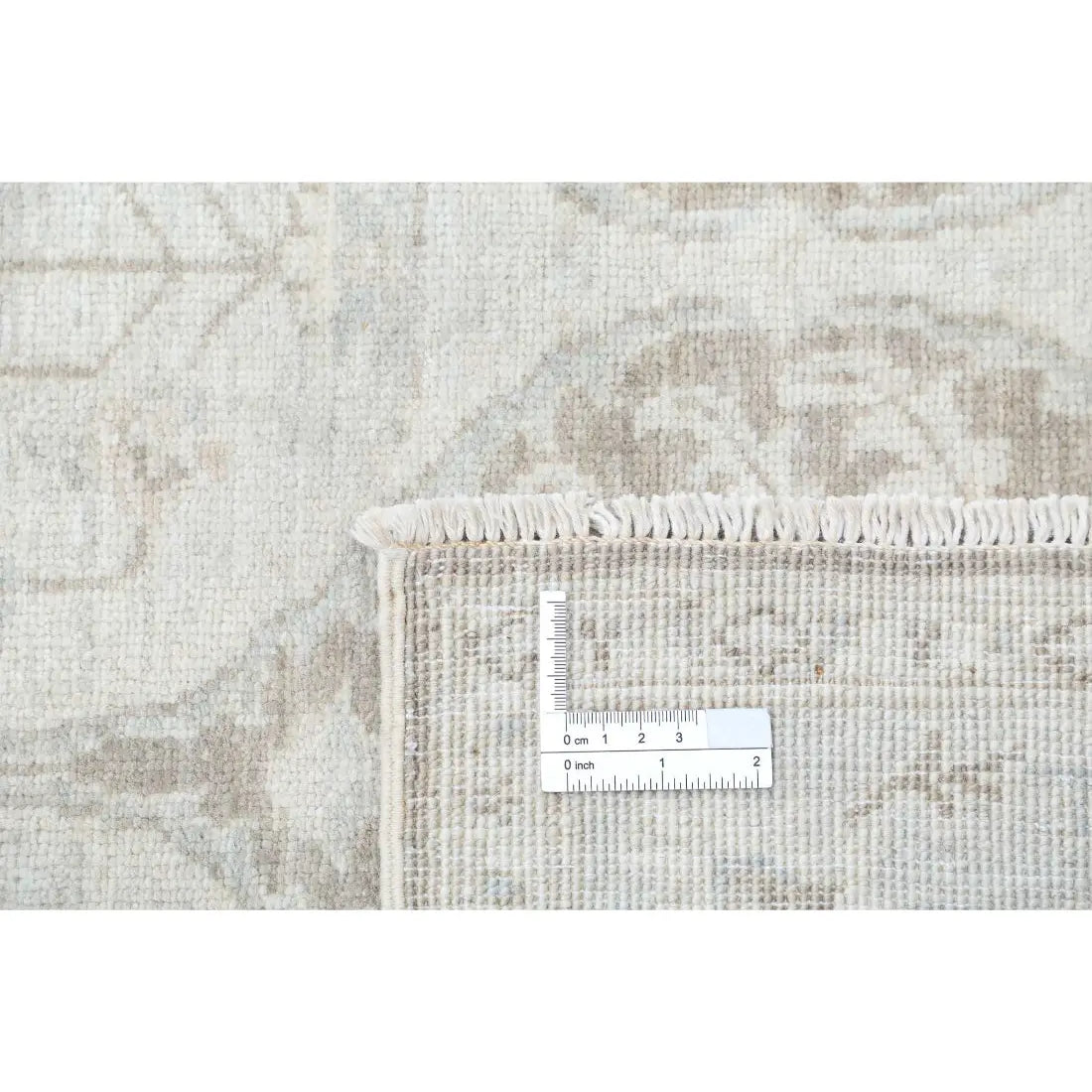 Alfombra de lana Serenity anudada a mano - 3'2'' x 10'0''