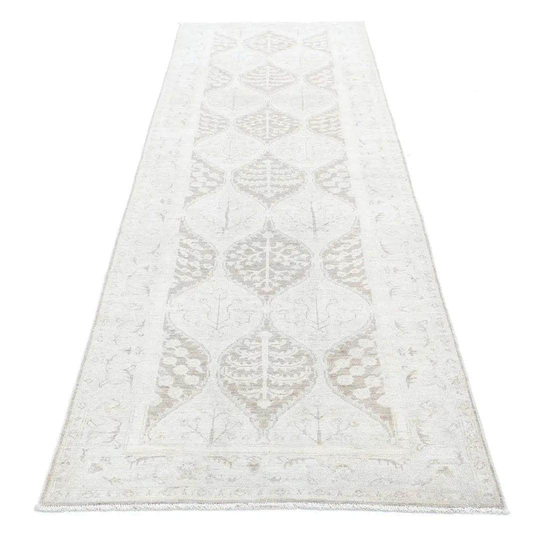 Alfombra de lana Serenity anudada a mano - 3'2'' x 10'0''
