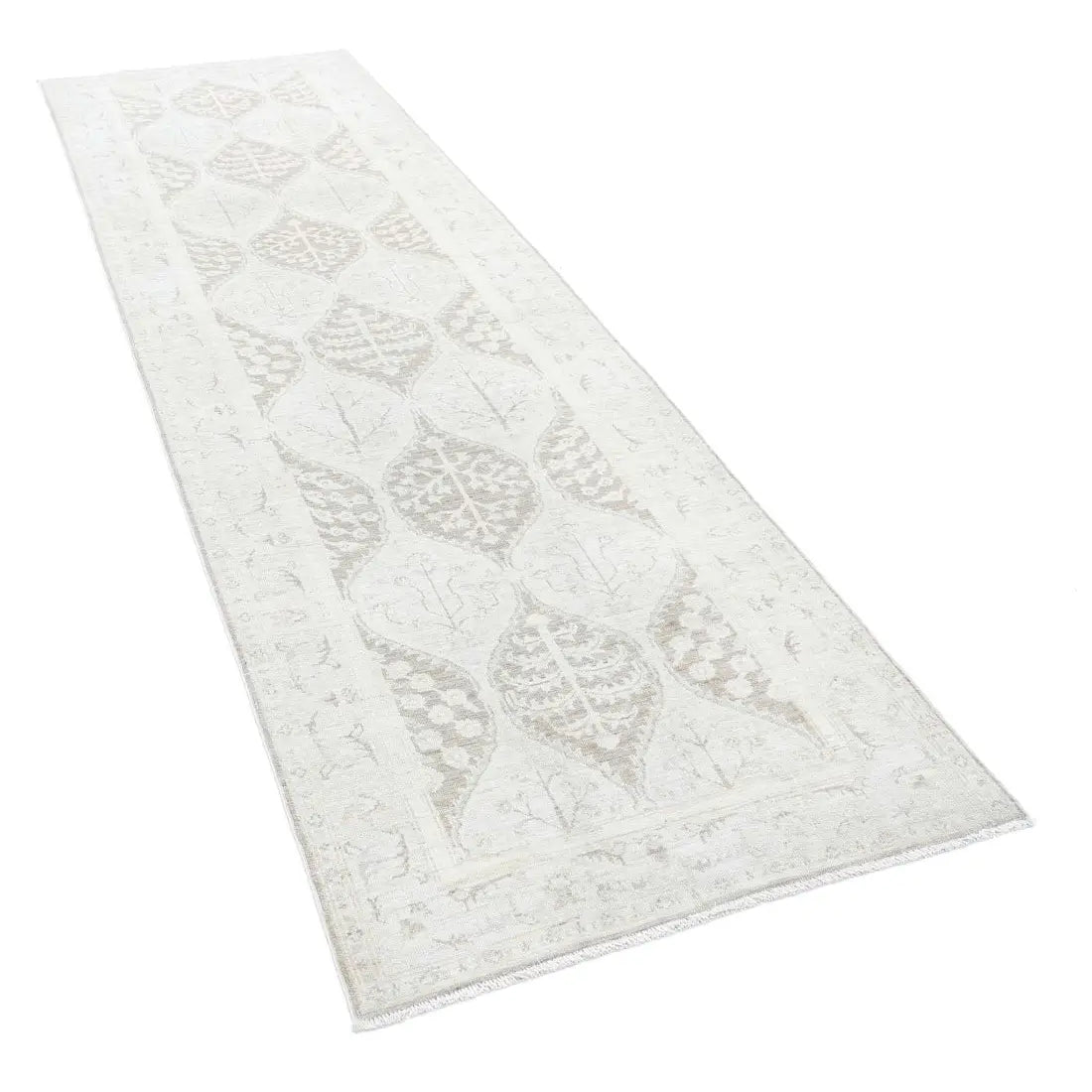 Alfombra de lana Serenity anudada a mano - 3'2'' x 10'0''