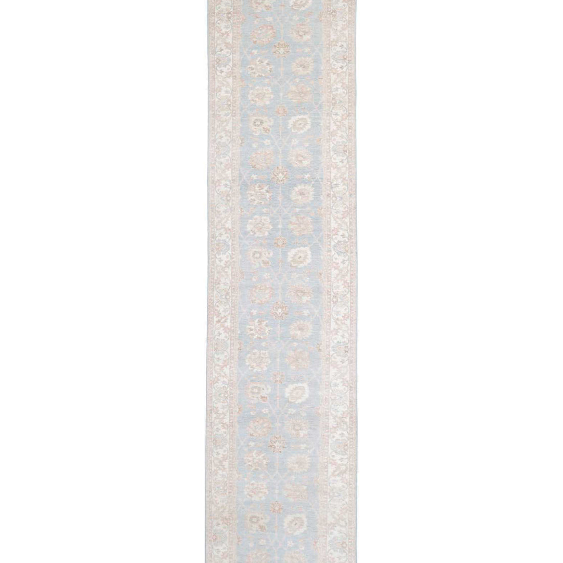 Alfombra de lana Serenity anudada a mano - 4'1'' x 43'4''