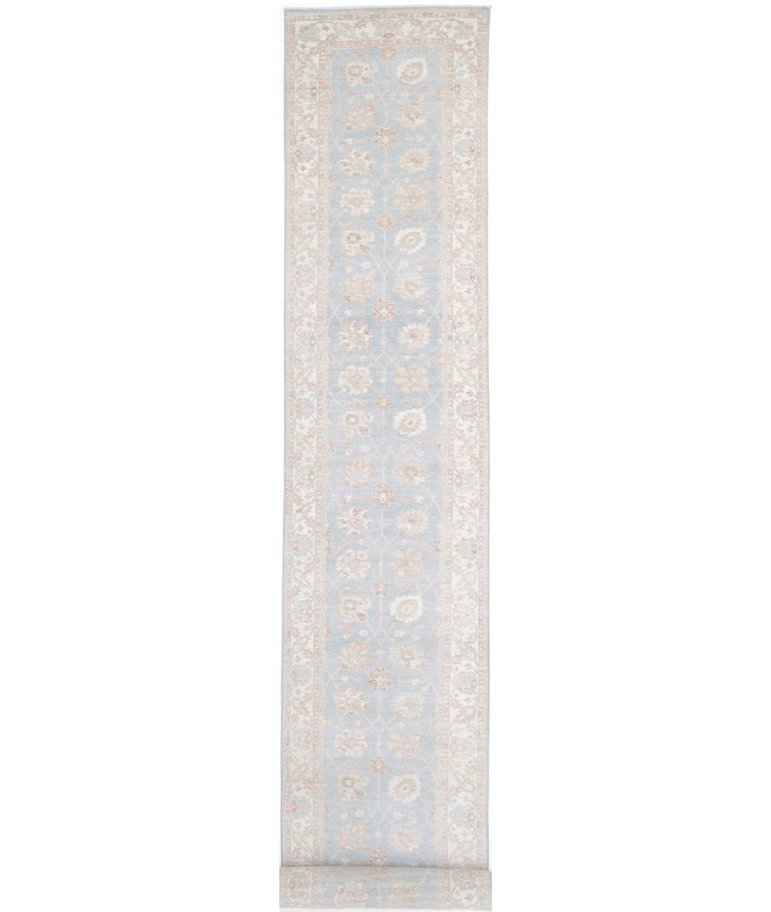 Alfombra de lana Serenity anudada a mano - 4'1'' x 43'4''
