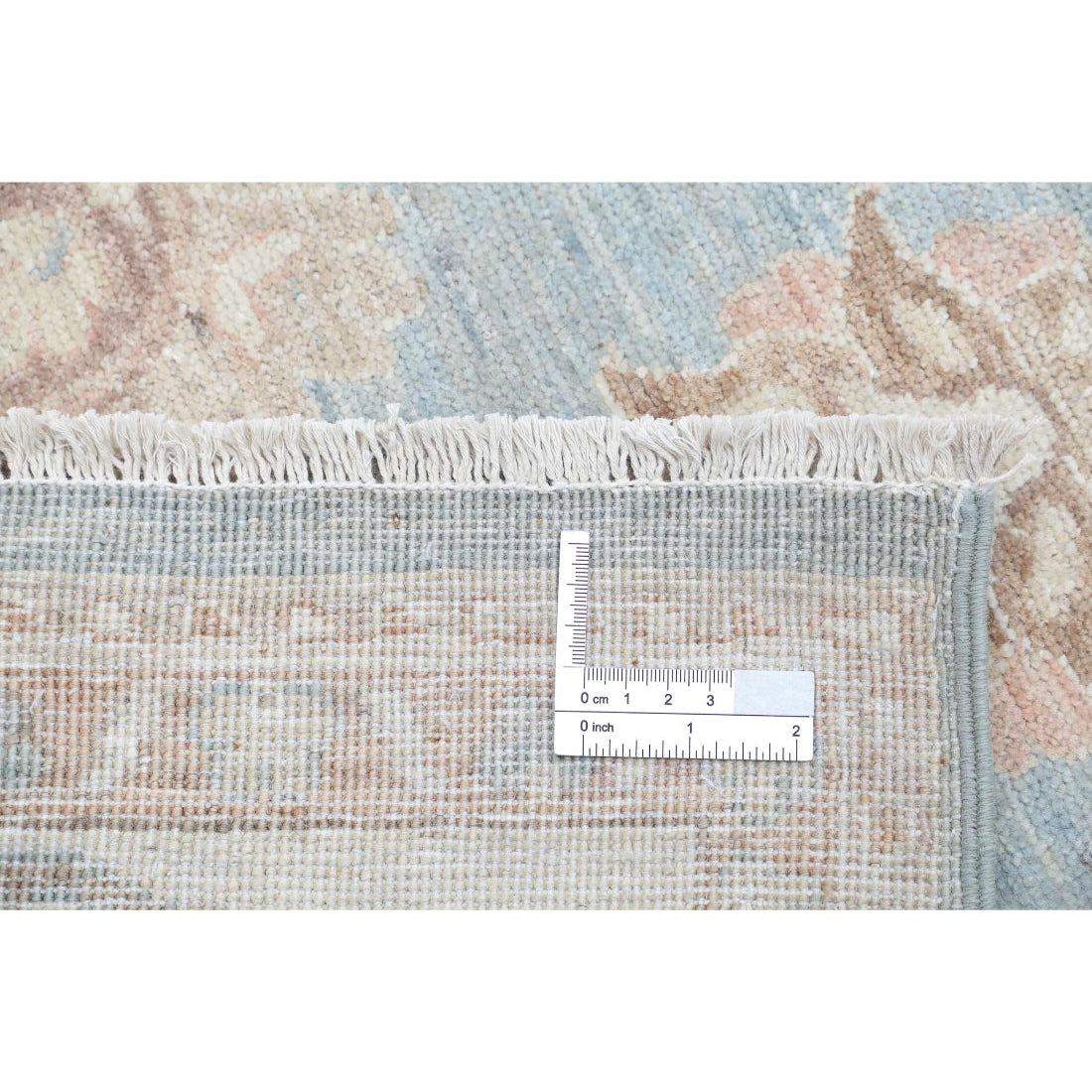 Alfombra de lana Serenity anudada a mano - 4'1'' x 43'4''