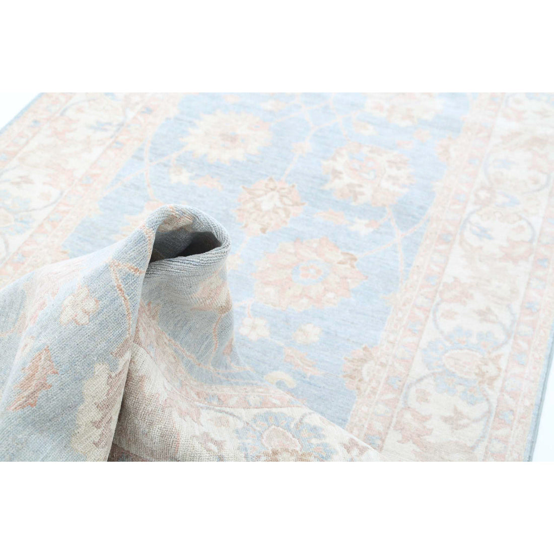 Alfombra de lana Serenity anudada a mano - 4'1'' x 43'4''