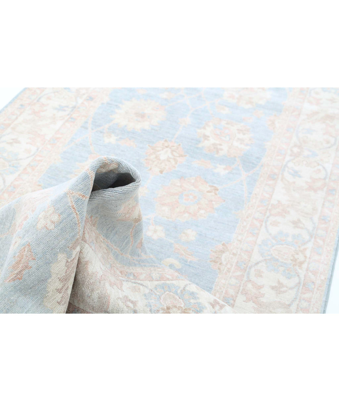 Alfombra de lana Serenity anudada a mano - 4'1'' x 43'4''