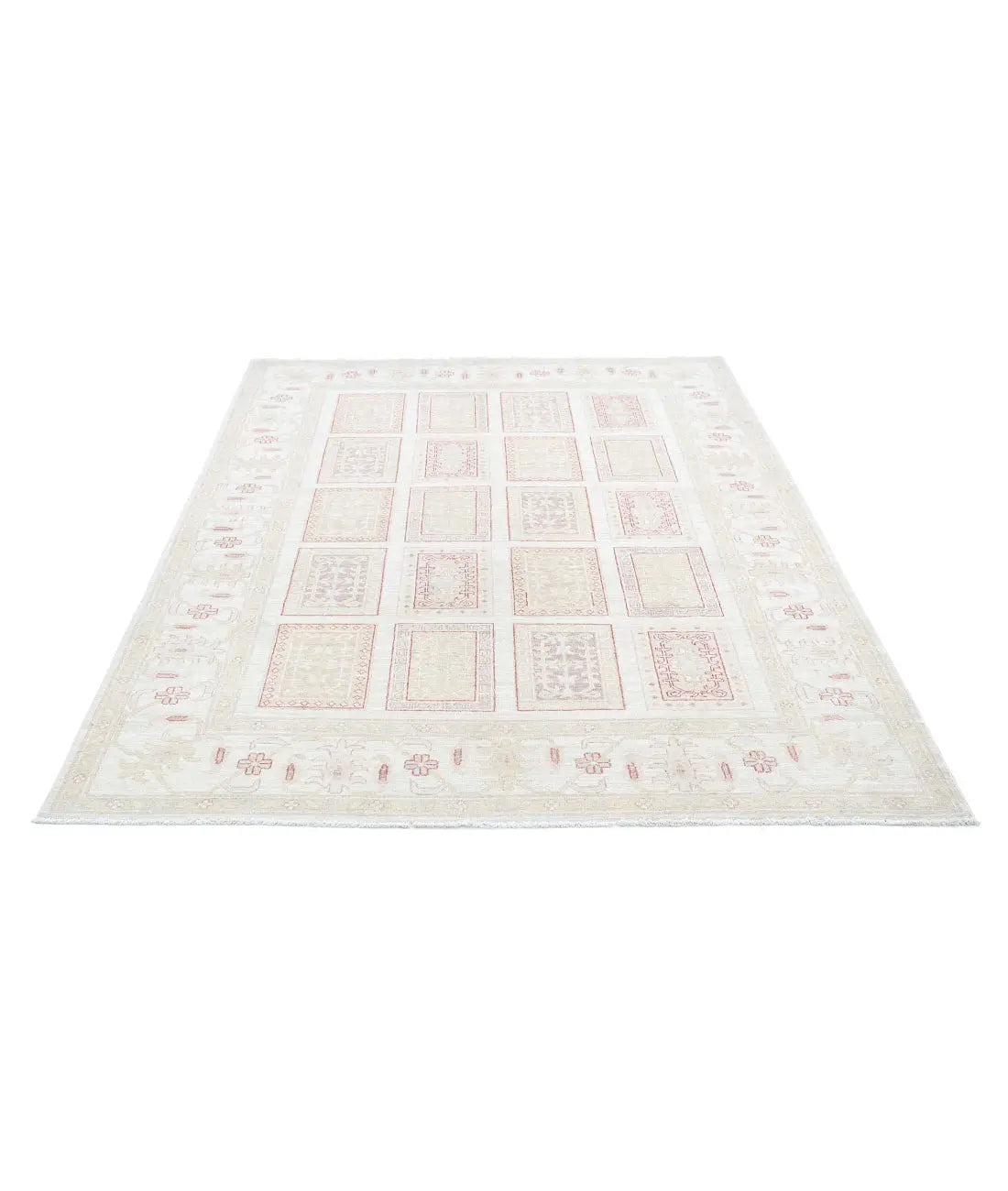Tapis en laine Serenity noué à la main - 5'6'' x 7'11''