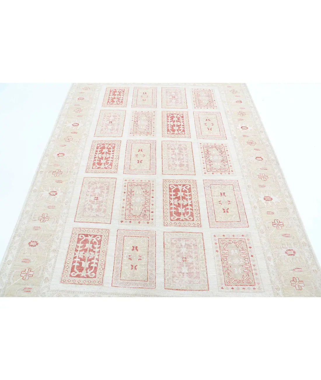 Alfombra de lana Serenity anudada a mano - 5'6'' x 8'0''