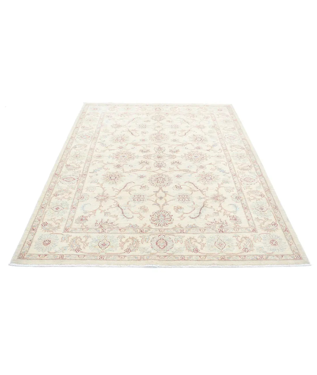 Hand Knotted Serenity Wool Rug - 5'7'' x 7'4'' - Arteverk Rugs Area rug