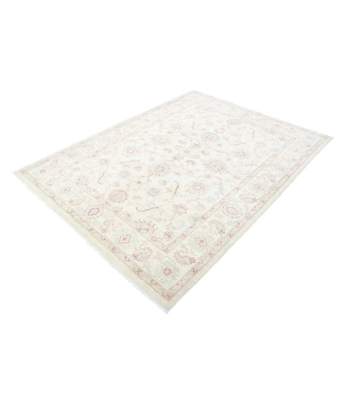 Hand Knotted Serenity Wool Rug - 5'7'' x 7'4'' - Arteverk Rugs Area rug