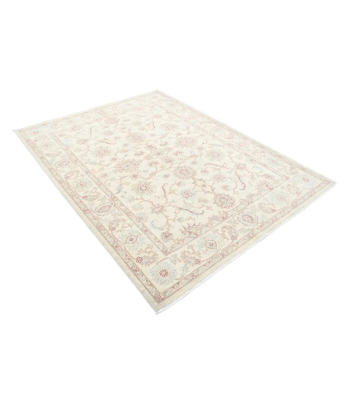 Hand Knotted Serenity Wool Rug - 5'7'' x 7'4'' - Arteverk Rugs Area rug